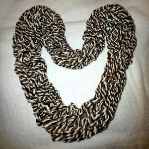 Infinity Scarf Black, Tan, & White
